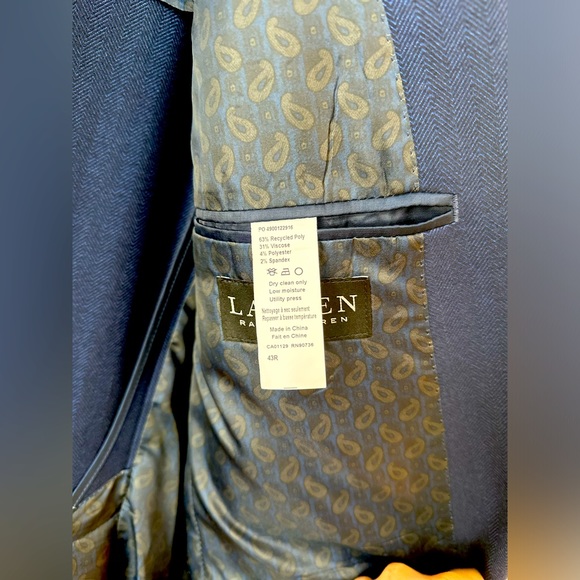 Lauren Ralph Lauren Blue Blazer. Size 43 - Picture 2 of 4